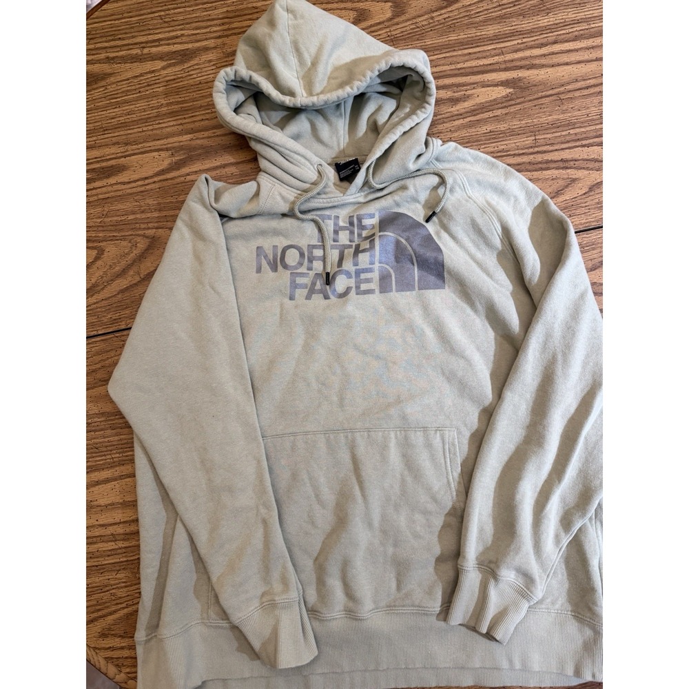 The North Face Pullover Hoodie Sage Green Chest Logo Mens XXL (B)
